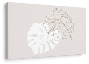 Kép - Line art monstera N⁰2 (90x60 cm)
