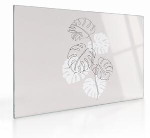 Üveg kép - VonalÜveg kép monstera N⁰3 (70x50 cm)