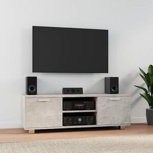 Betonszürke szerelt fa TV-szekrény 120 x 34,5 x 35 cm