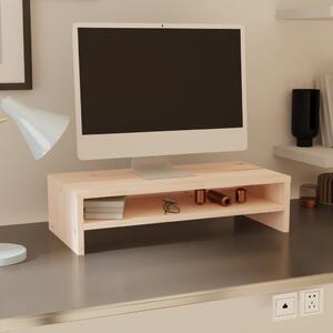 Tömör fenyőfa monitorállvány 50 x 24 x 13 cm