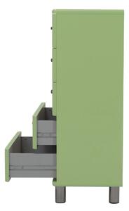 Zöld magas komód 60x111 cm Malibu - Tenzo