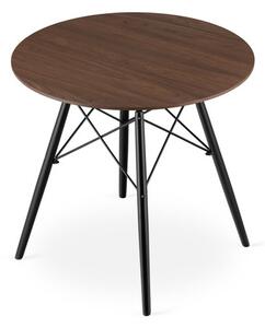 Étkezőasztal TODI 80 cm - fekete/szürke