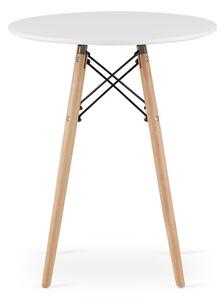 Étkezőasztal TODI 60 cm - bükkfa/fehér