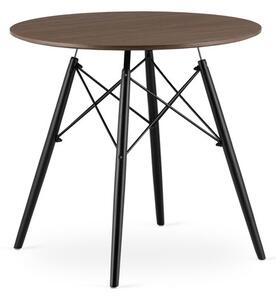 Étkezőasztal TODI 80 cm - fekete/szürke