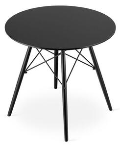 Étkezőasztal TODI 80 cm - fekete/fekete