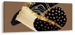Kép - Absztrakció aranybarna N⁰1 (120x50 cm)