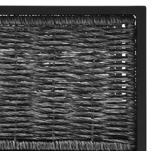 VidaXL antracitszürke elemes polyrattan középső kanapé párnával