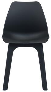 VidaXL 2 db antracitszürke műanyag kerti szék