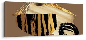 Kép - Absztrakció aranybarna N⁰2 (120x50 cm)