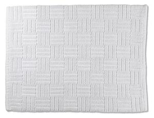 Leana fehér pamut fürdőszobai kilépő, 55 x 65 cm - Kela