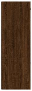 VidaXL Tárolószekrény szerelt fa barna tölgy (60 x 29,5 x 90 cm)