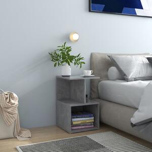 Betonszürke szerelt fa kisszekrény 35 x 35 x 55 cm
