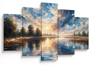 Kép - Napfestmény a víz felett (150x105 cm)