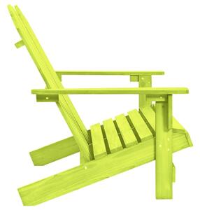 VidaXL kétszemélyes zöld tömör fenyőfa kerti adirondack szék