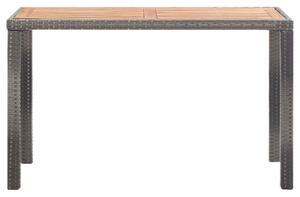 VidaXL antracitszürke és barna akácfa kerti asztal 123 x 60 x 74 cm