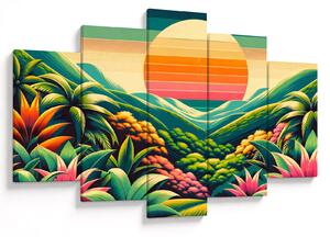 Kép - Színes naplemente (150x105 cm)