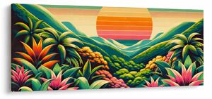 Kép - Színes naplemente (120x50 cm)