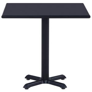 VidaXL fekete kerti asztal 80 x 80 x 75 cm
