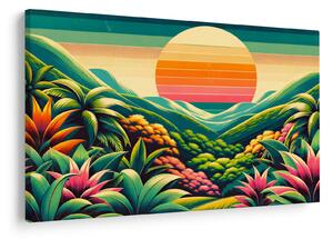 Kép - Színes naplemente (90x60 cm)