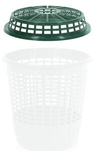 IKOSZ60 Kerti Hulladékgyűjtő Fedél Erdőzöld 465mm, 10db-os csomag