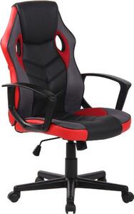 Avah irodai szék fekete/piros