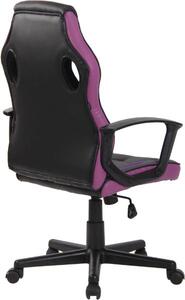 Avah irodai szék fekete/lila