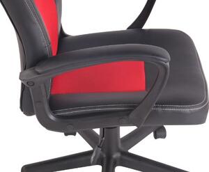 Chelsea irodai szék fekete/piros