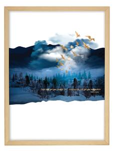 Imagination kép 30x40cm arany&navy