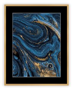 Abstract Blue&Gold II kép 40 x 50 cm