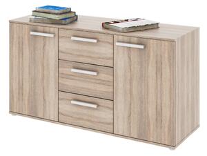 Komód, DTD laminált, tölgy sonoma, DUNAJ TYP11