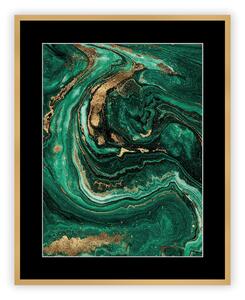 Abstract Green&Gold I kép 40 x 50 cm