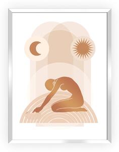 Yoga Figures II 30x40cm réz kép