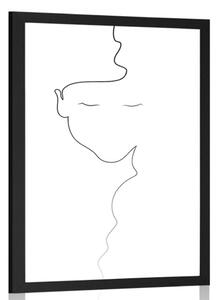 Poszter nő minimalista kivitelizésben