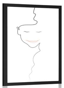 Poszter minimalista női arc
