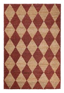 Terrakotta színű kézi szövésű jutakeverék szőnyeg 120x170 cm Effie Diamond – Flair Rugs