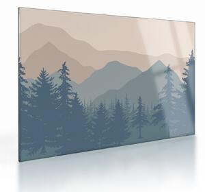 Üveg kép - Türkiz hegység N⁰2 (70x50 cm)