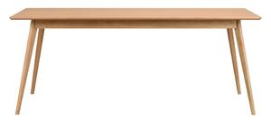 Bővíthető étkezőasztal kőrisfa dekoros asztallappal 190x90 cm Yumi - Rowico