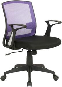 Melina irodai szék fekete/lila