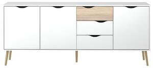 Komód, tölgy sonoma/fehér, OSLO 75454