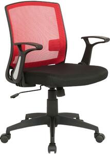 Melina irodai szék fekete/piros
