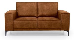 Konyakbarna bőrutánzat kanapé 164 cm Copenhagen – Scandic