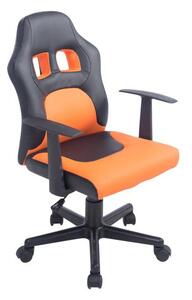 Gyermek irodai szék Alora fekete/narancs