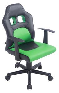 Gyermek irodai szék Alora fekete/zöld