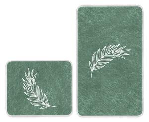 Zöld fürdőszobai kilépő szett 2 db-os 60x100 cm – Mila Home