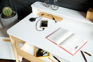 ASHME íróasztal szélesség 110 x mélység 56 x magasság 75 cm - rózsaszín