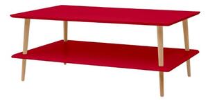 KORO LOW dohányzóasztal 110x70 cm - piros