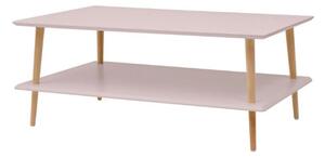 KORO LOW dohányzóasztal 110x70 cm - rózsaszín