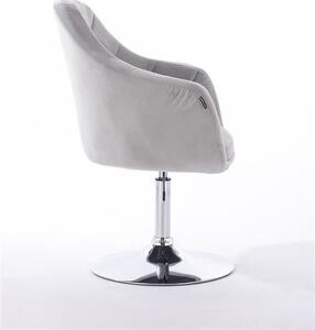 HR830 Acél modern velúr szék