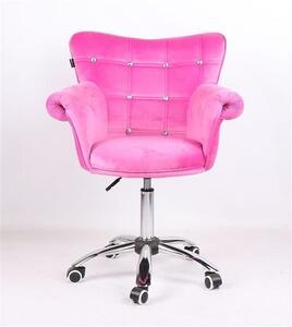 HR804CK Rózsaszín modern velúr szék