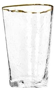 Kare Design Hommage Kézműves Üvegpohár Arany Szegéllyel 450ml